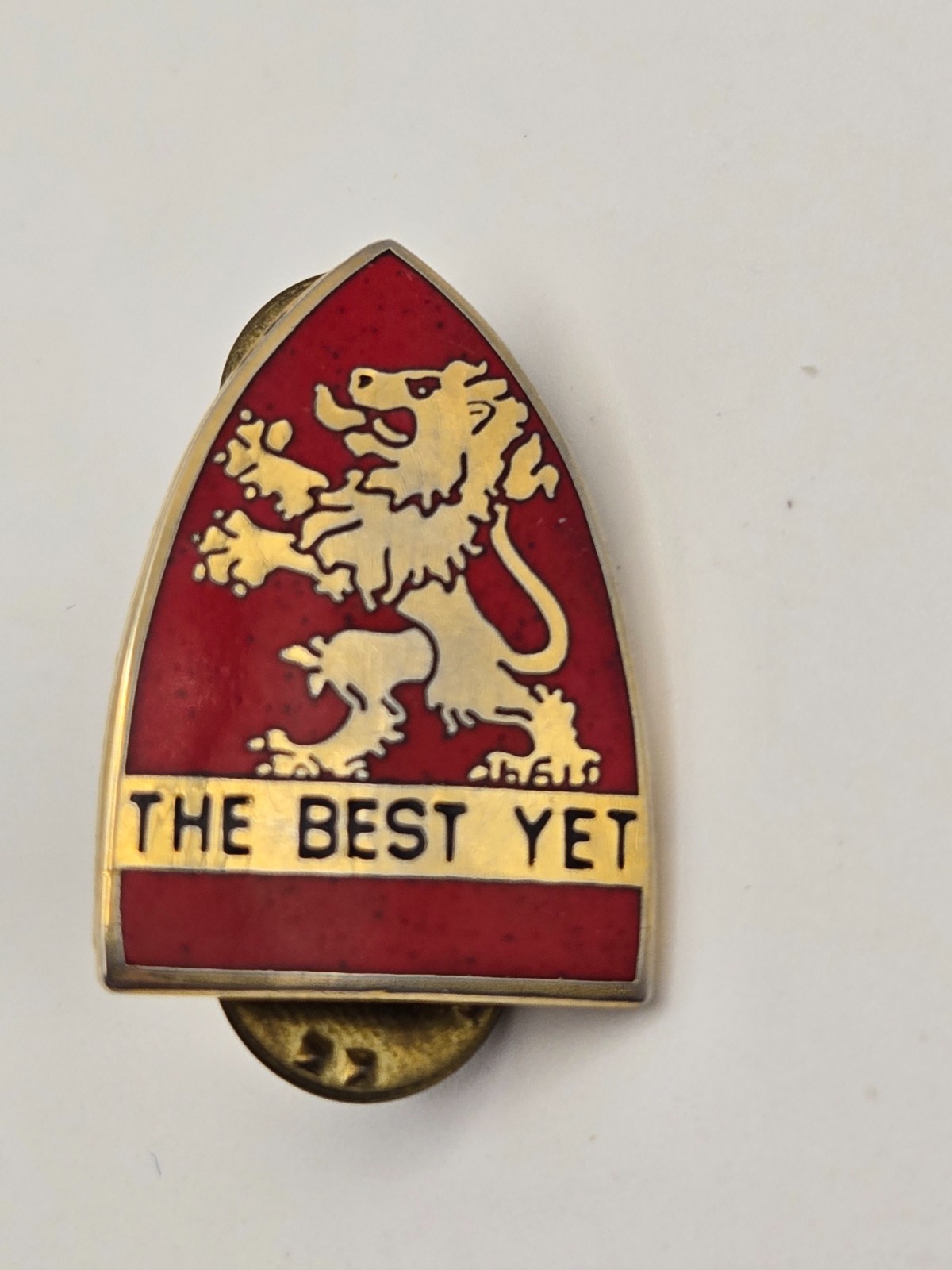 Vintage Army DUI Pin - "The Best Yet" Army Ordnance Replacement Training Center