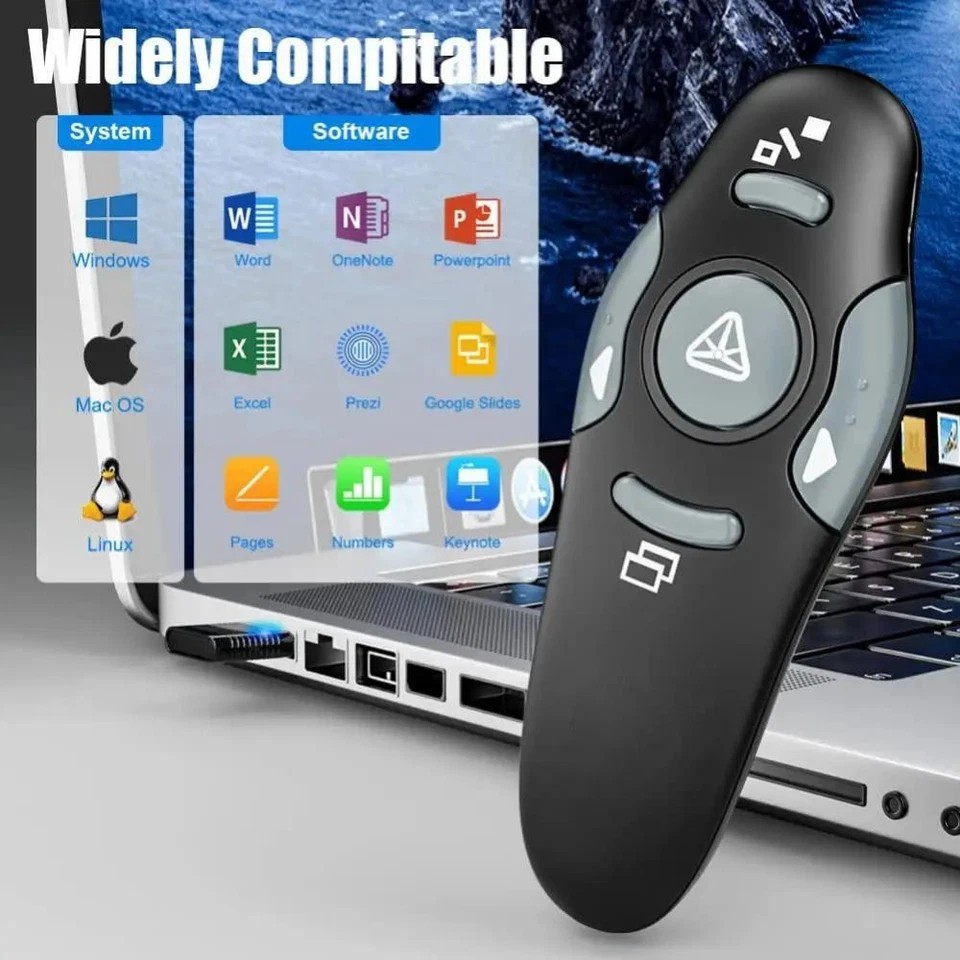 Laser Pointer Power Point Presentation Remote Control Wireless USB PPT Presenter