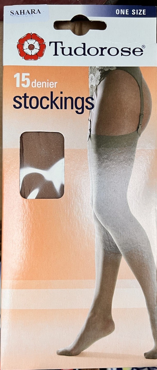 3 X 15 Denier Tudor Rose Tights Sahara One Size UK Shoe 4-7 New Retro Stock