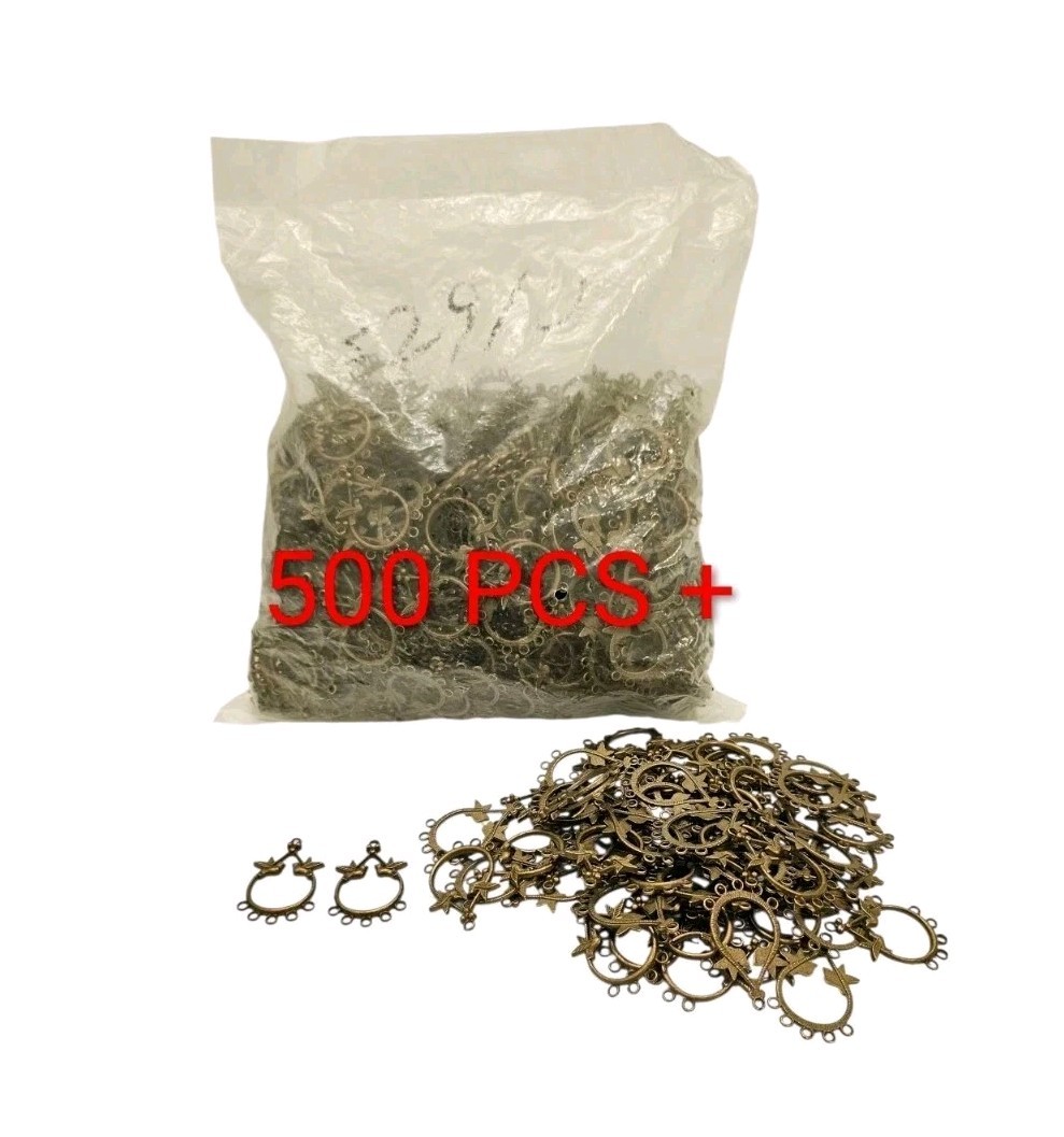 Vintage BRONZE PLATED EARRING CHANDELIER FINDINGS FOR JEWELRY MAKING  500PCS +