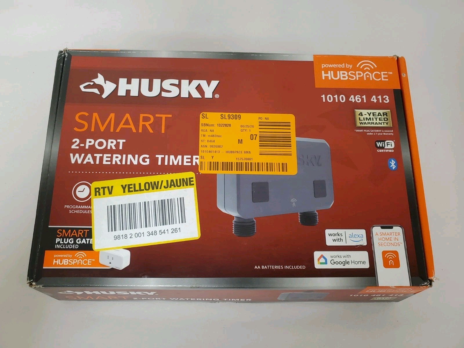 Husky Smart Watering Timer for Irrigation & Sprinklers Powered by Hubspace