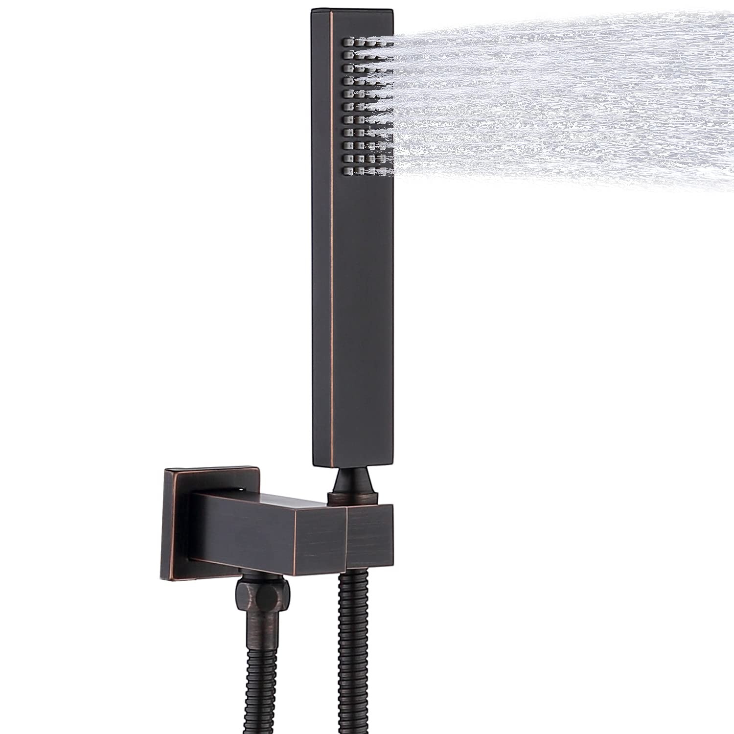 Hand-held Shower Head Set - Oil Rubbed Bronze Brass 59" Hose Adjustable Holder