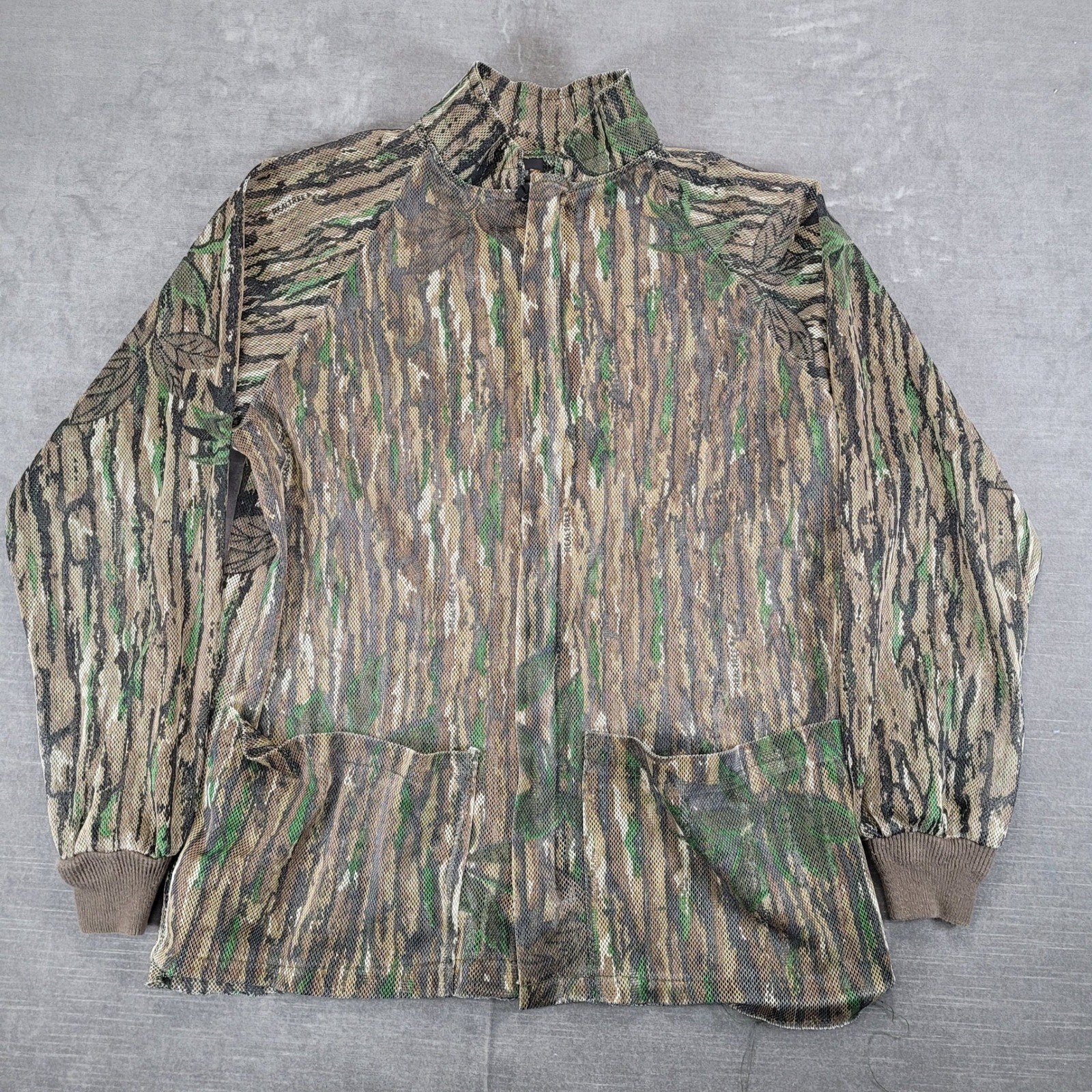 Rattlers Brand Mens Small Realtree Camo Mesh Hunting Jacket Summer Lightweight