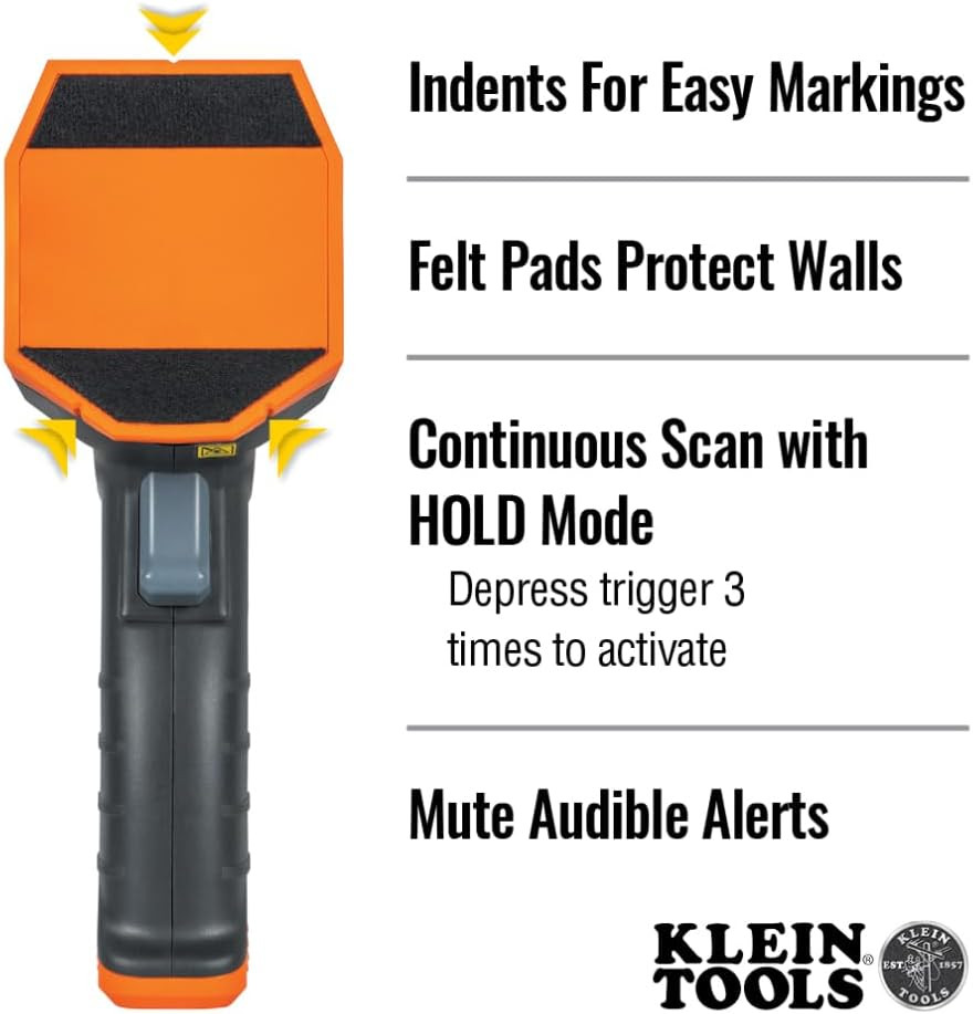 Klein Tools ESF150LL Electronic Stud Finder with Cross-Line Lasers, Bubble Level