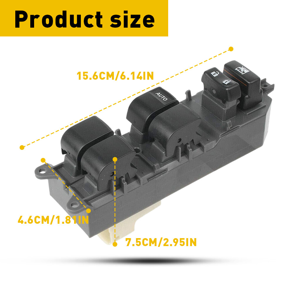 Power Master Window Switch LH Front Driver Side For Toyota Matrix Camry Corolla
