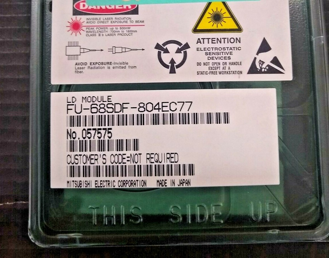 New, Mitsubishi, FU-68SDF-804EC77, LASER, DFB 1556.55NM BTF14/FC