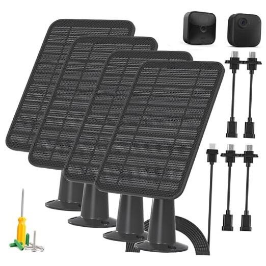 5W Solar Panel Compatible with Blink Outdoor for Blink 4th Gen & 3rd Gen-4 Pack
