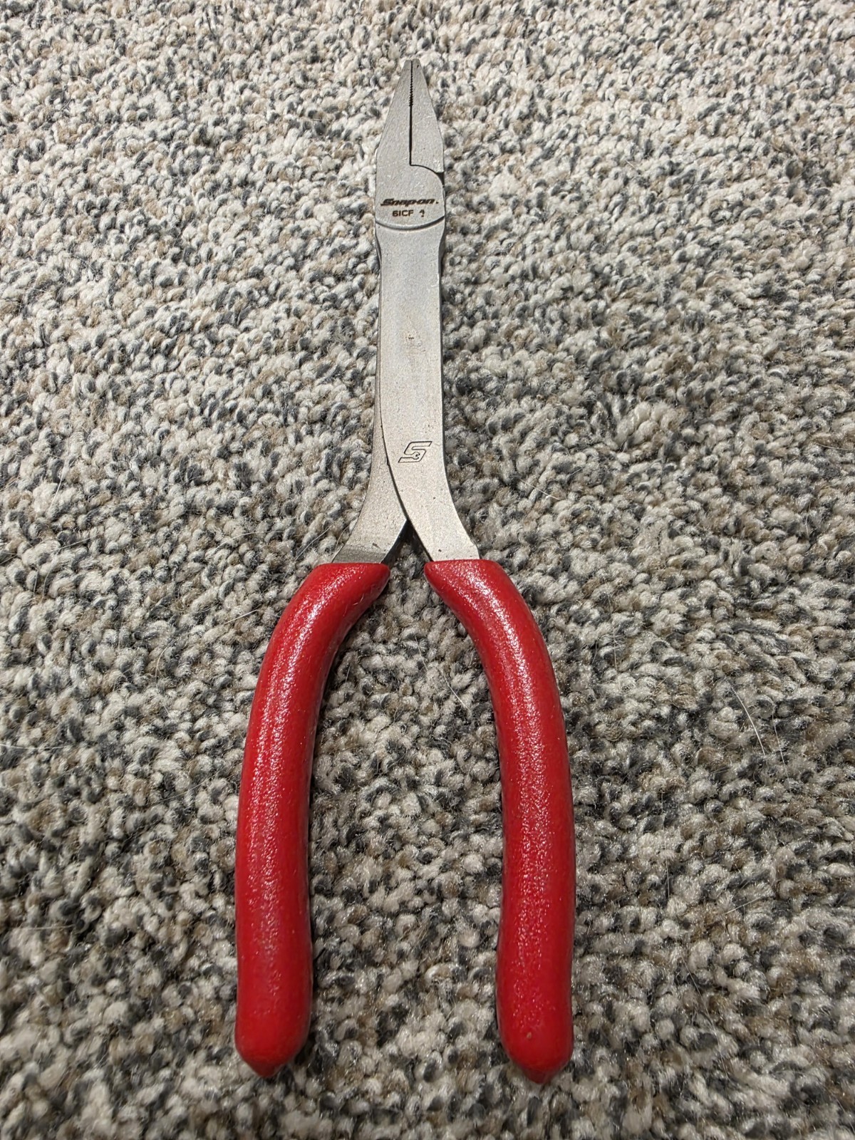 Snap-On 61CF 8" Talon Grip Duck Bill Pliers Red