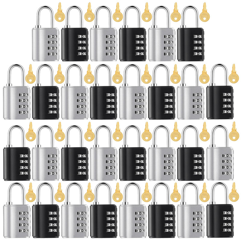 Kenning Combination Padlock 4 Digit Combination Lock Keys Locker Resetable
