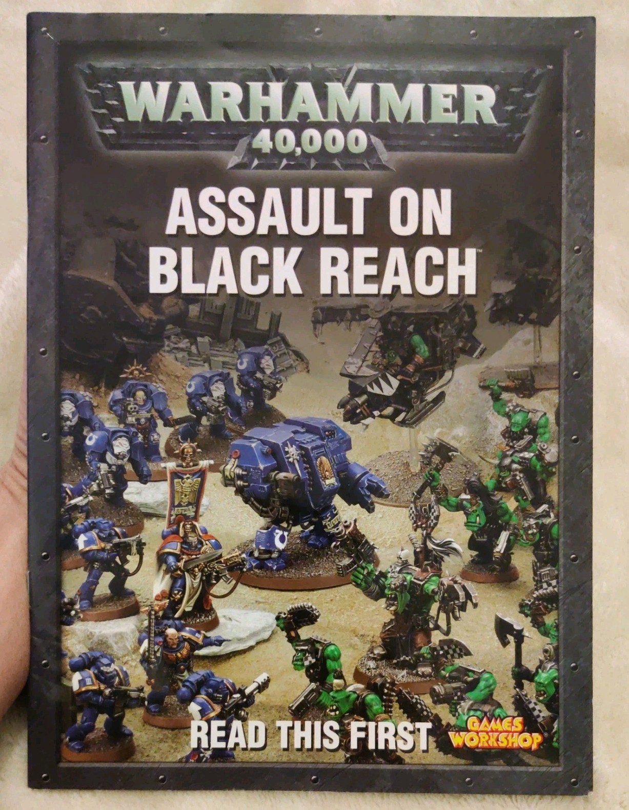 Warhammer 40k Assault On Black Reach Booklet Oop Rare Good Condition