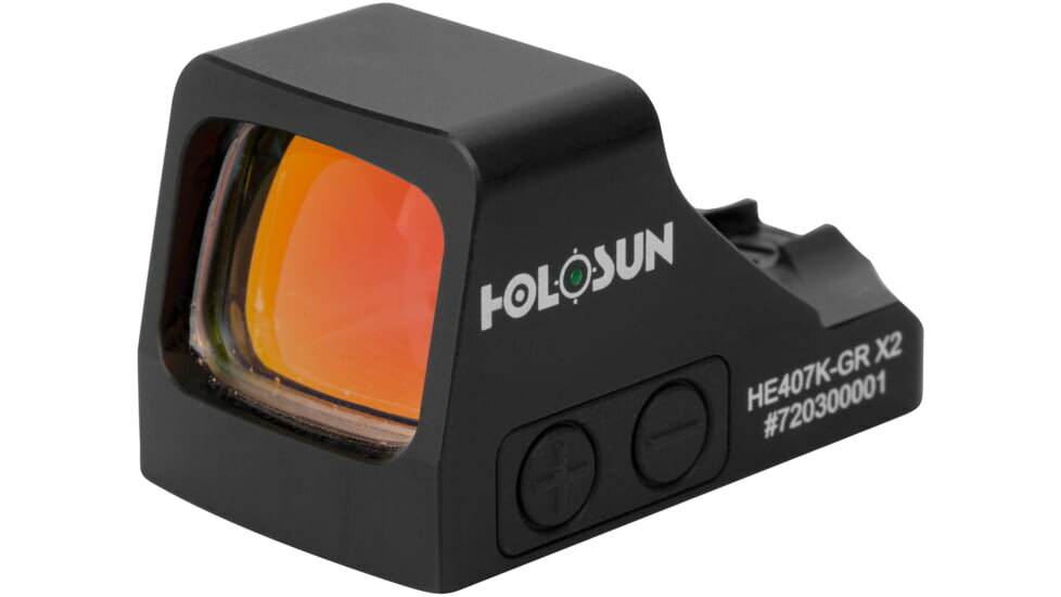 Holosun 407K Green Elite Open Reflex 6 MOA Optical Green Dot Sight HE407K-GR X2