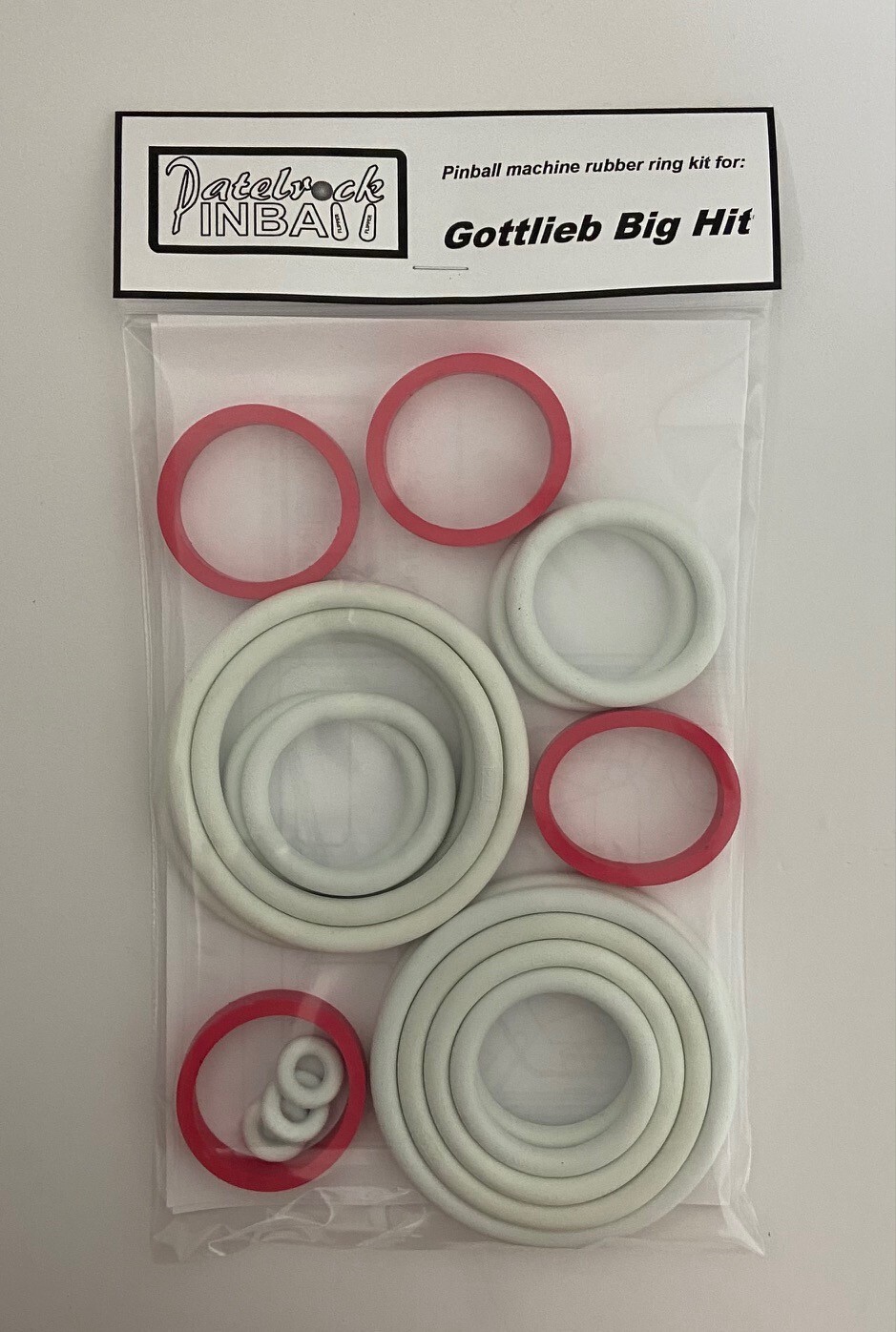 1977 Gottlieb Big Hit Pinball Machine Rubber Ring Kit