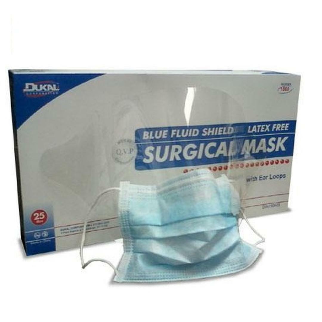 DUKAL Face masks with shield - Facial coverings - Box of 25 - FREE SHIPPING