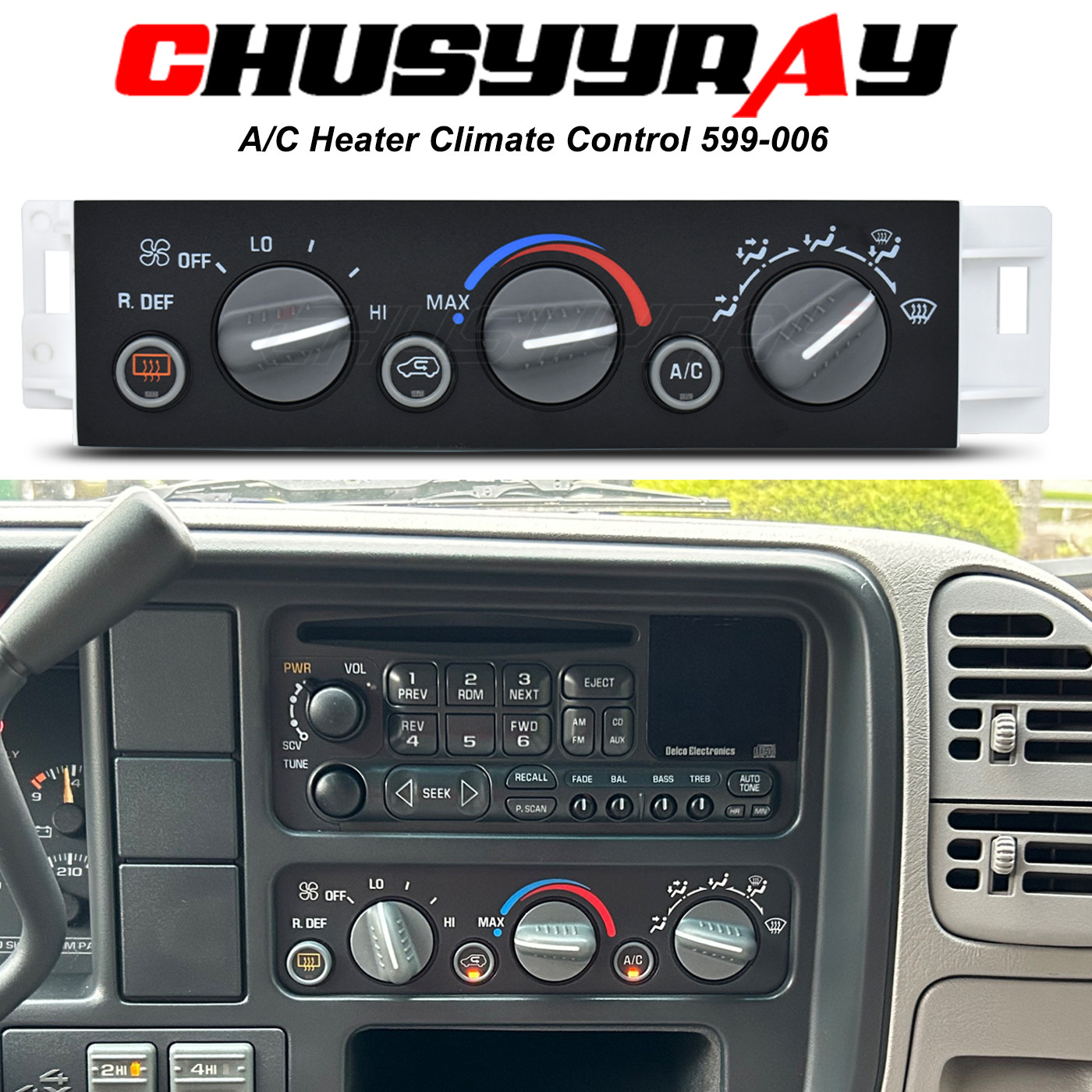Heater A/C Control Unit Temperature Climate Switch For Chevrolet Tahoe 1996-2000