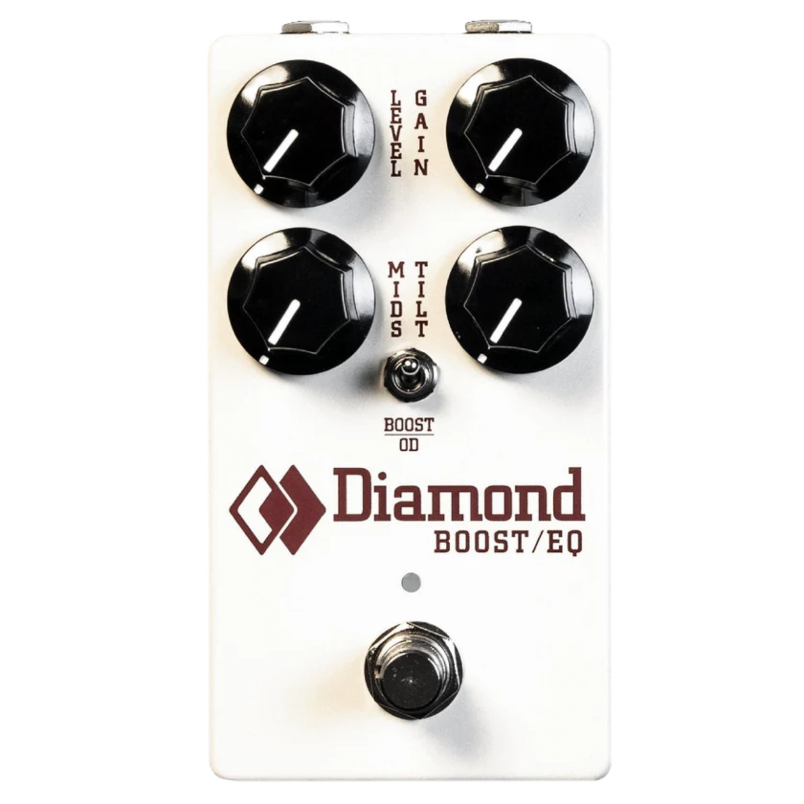 Diamond Boost/EQ Effects Pedal, White