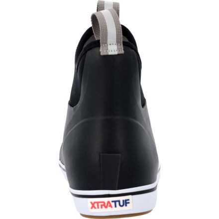 XTRATUF Men's 6" Ankle Deck Boot Black - 22736, Black