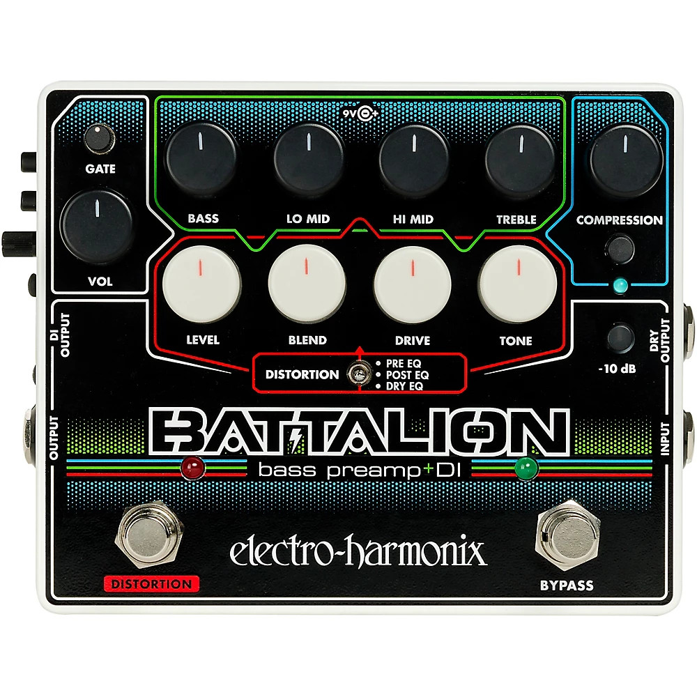 ElectroHarmonix Battalion Bass Preamp and DI Pedal