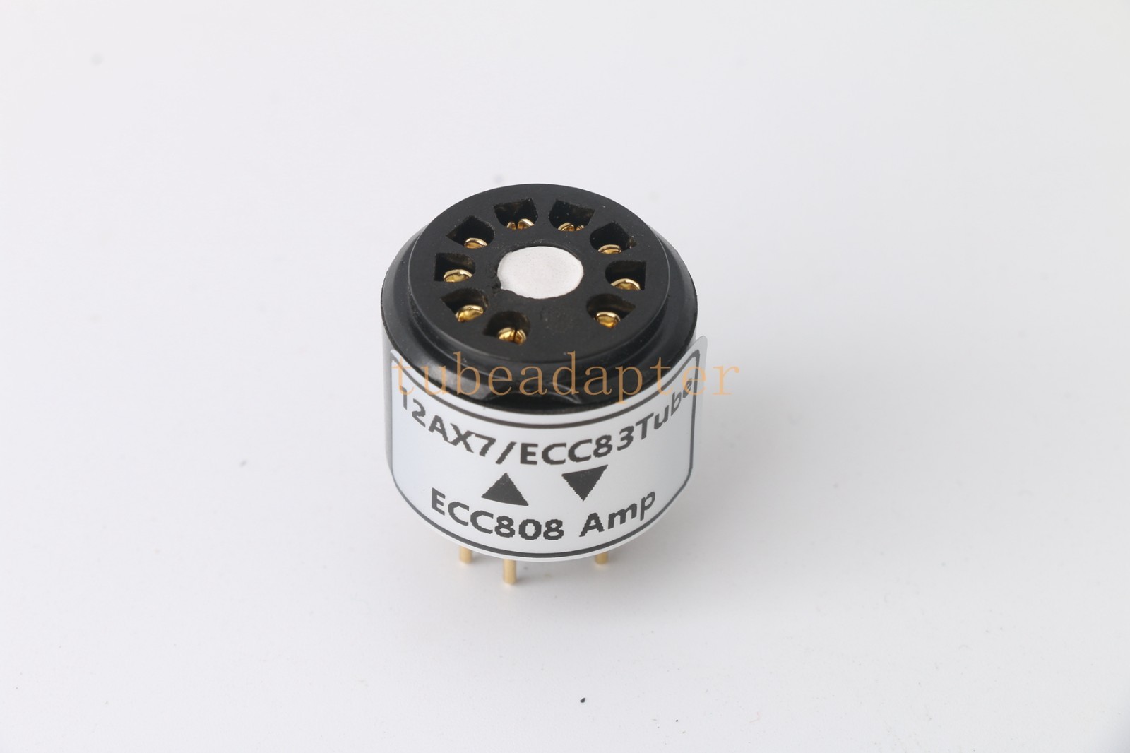Pair 2pcs ECC808(amp socket) to 12AX7 ECC83 tube converter adapter