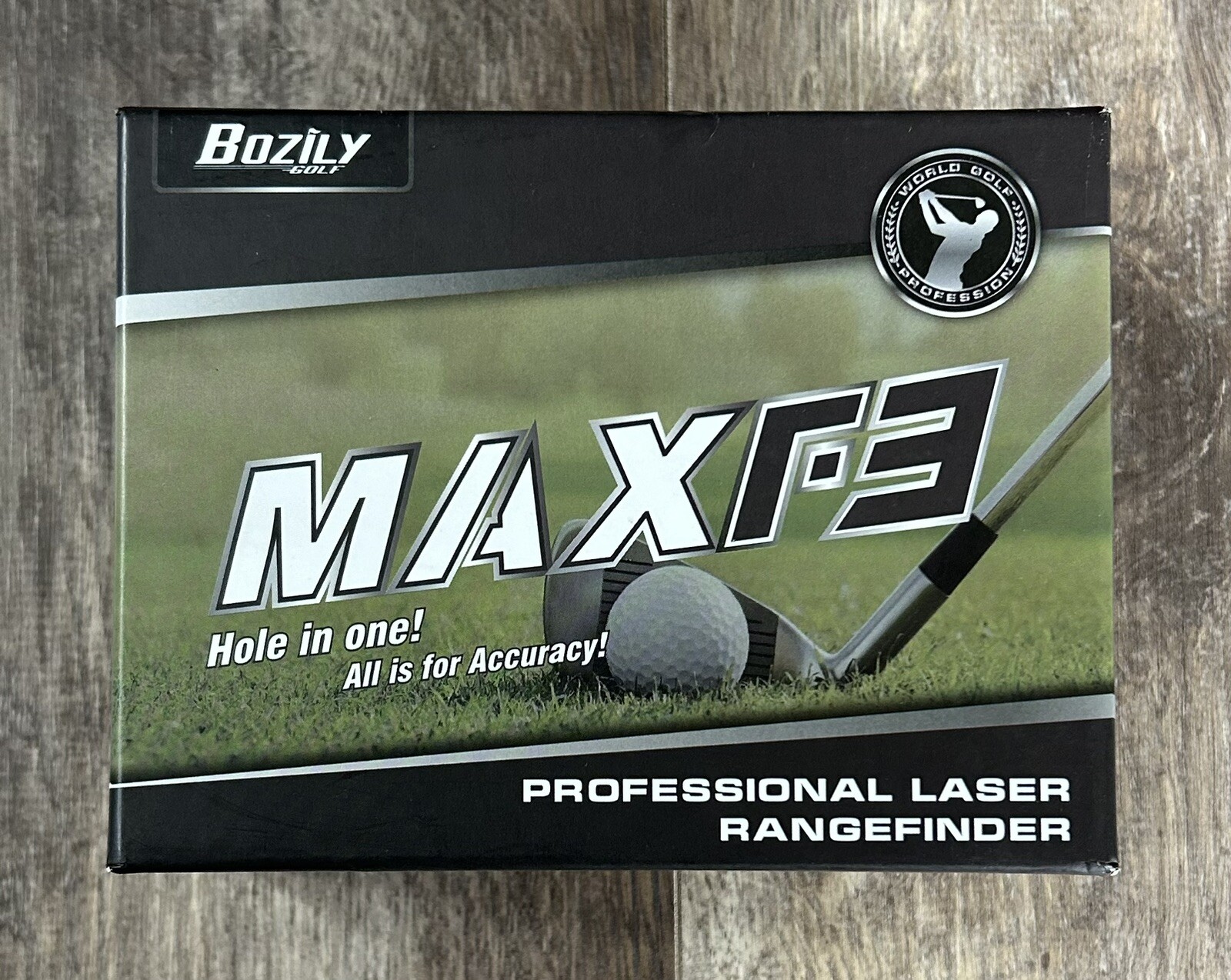 Bozily Portable Golf Laser Range Finder with Slope, 6X Magnification, Max F3