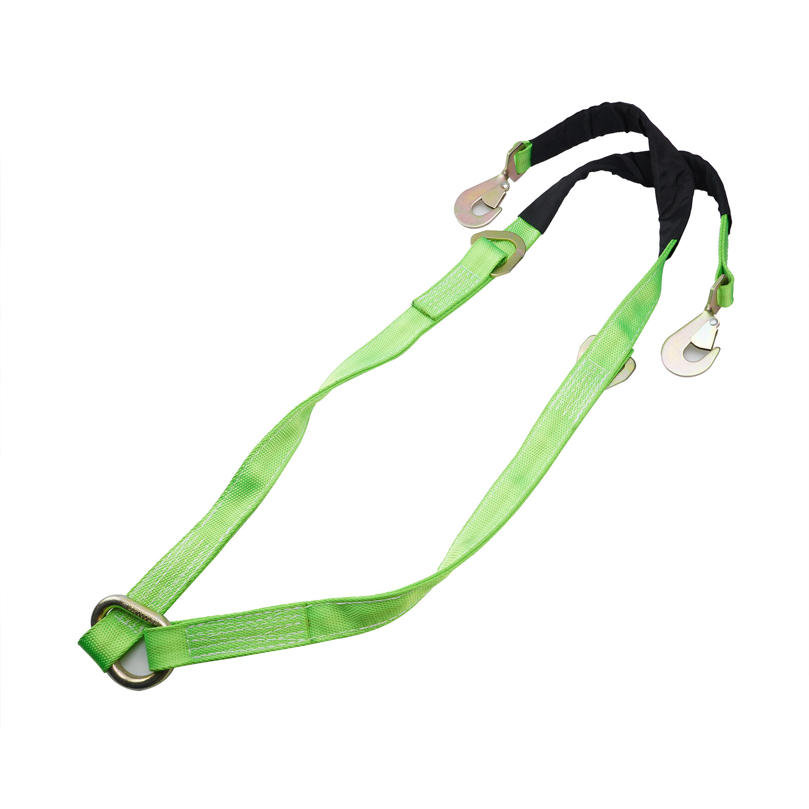 V-Bridle Recovery Strap 2"x4' w/Snap Hooks w/ Cordura Sleeve & Axle Straps Tow