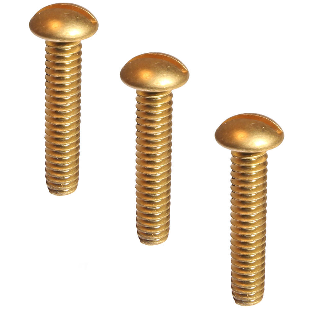 6-32 x 1/2" Round Head Machine Screws Solid Brass Slotted Drive Qty 100