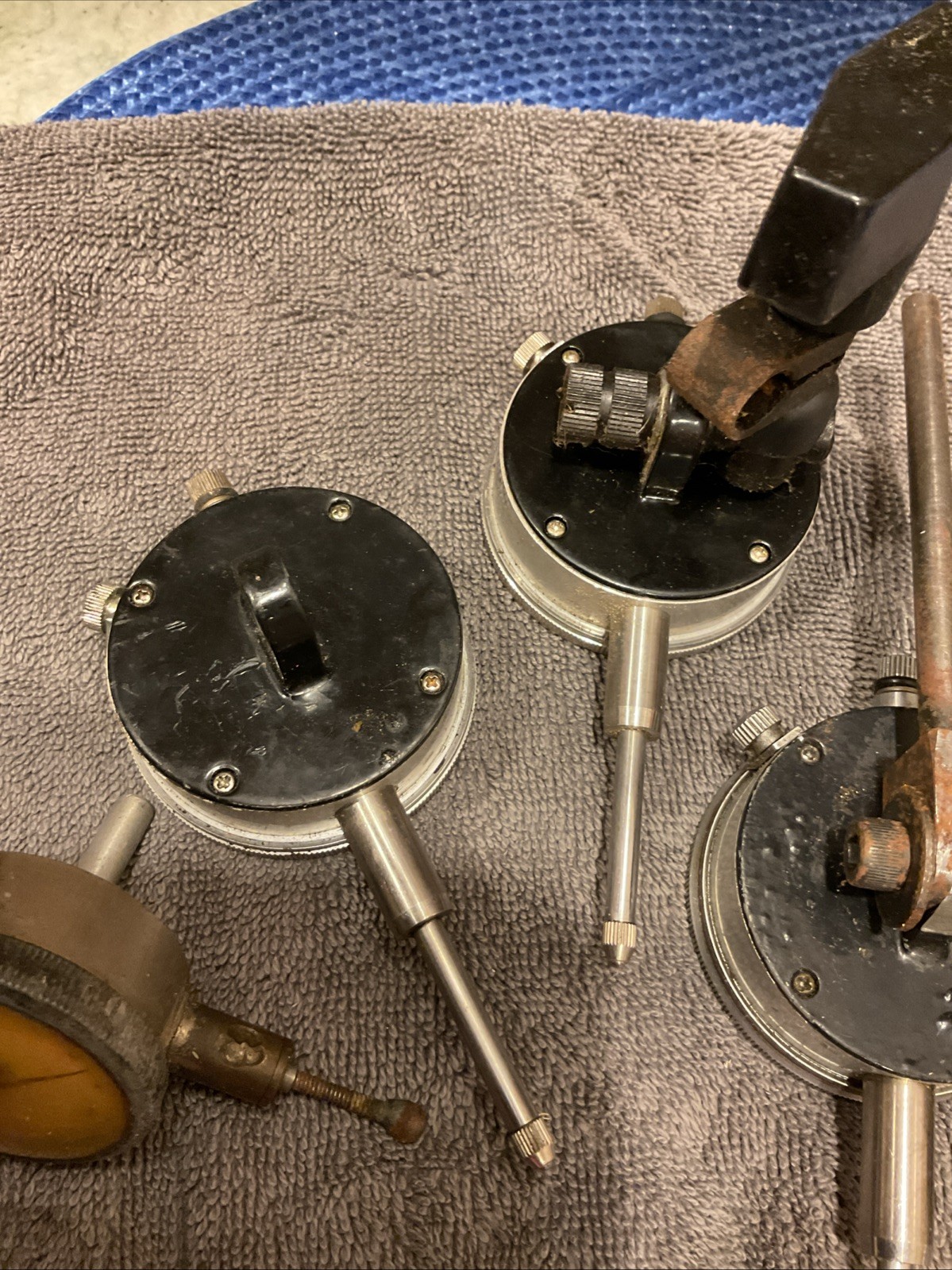 Federal B5MC & Ames 282 Dial Indicators + 3 Additional Machinist Indicators Lot
