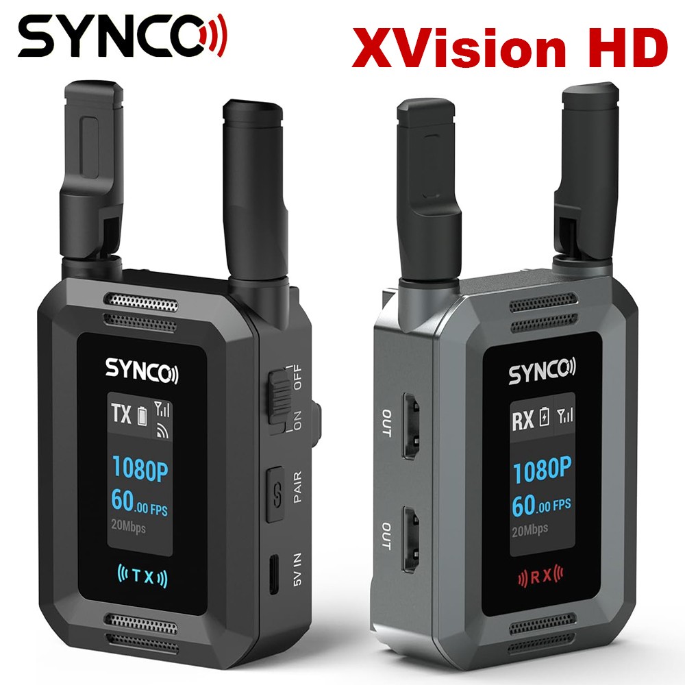 SYNCO XVision HD 300m/984ft Wireless Video Transmission 1 Transmitter 1 Receiver