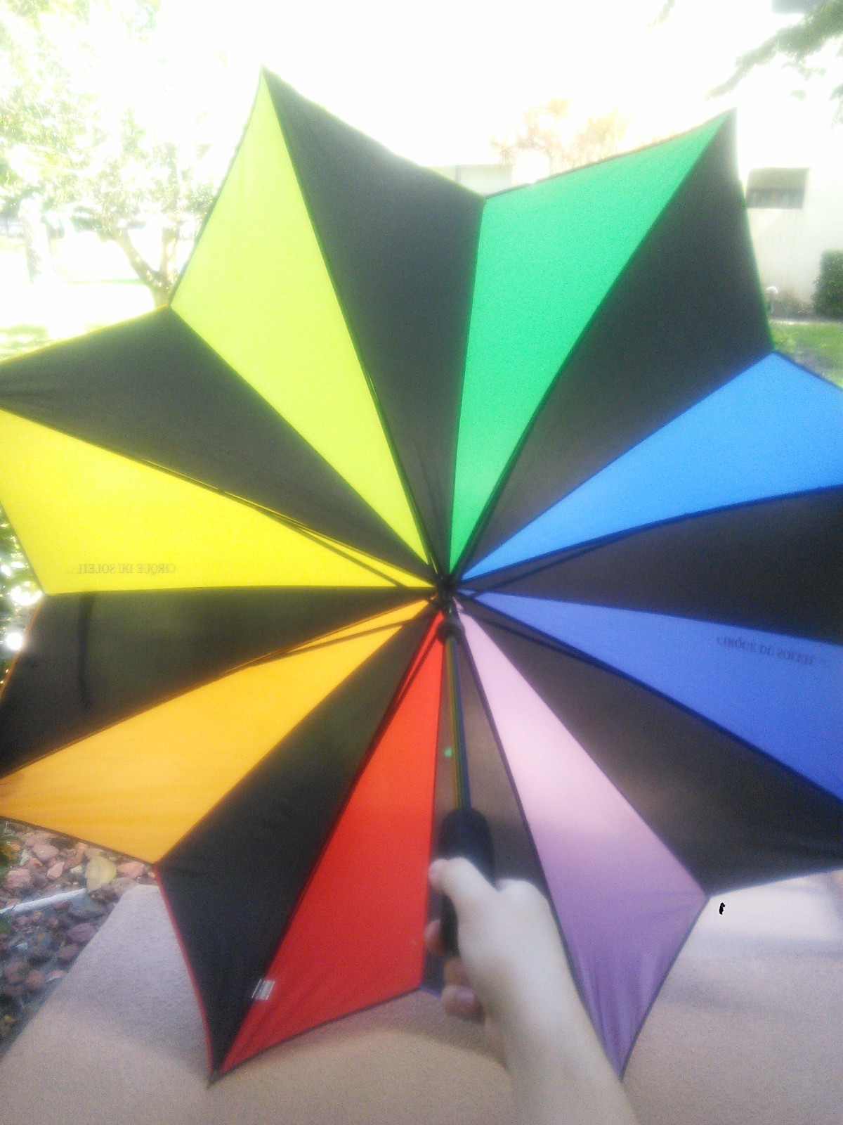 Original Cirque du Soleil Umbrella Multicolor Art RARE