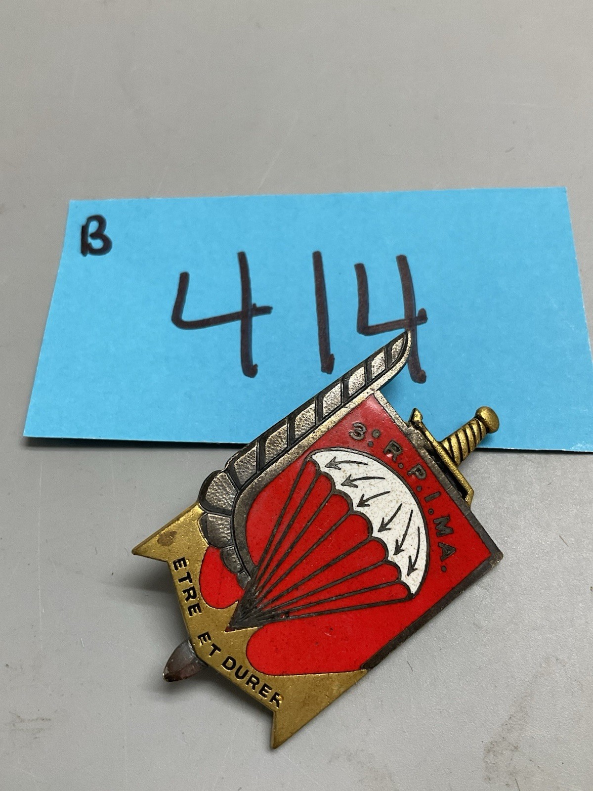 French 3rd Marine regiment Badge- b414