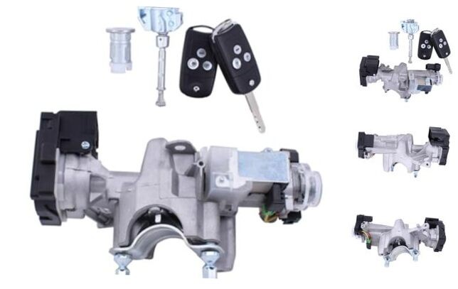 Ignition Switch and Door Lock Cylinder Key Shell Set for Honda Civic 2012-2015