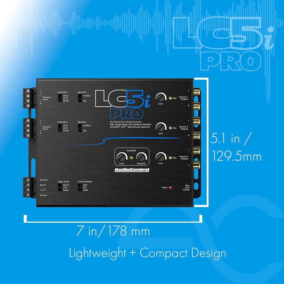 AudioControl LC5i PRO+LPHGM71 Amplifier Integration Solution for Chevrolet & GMC