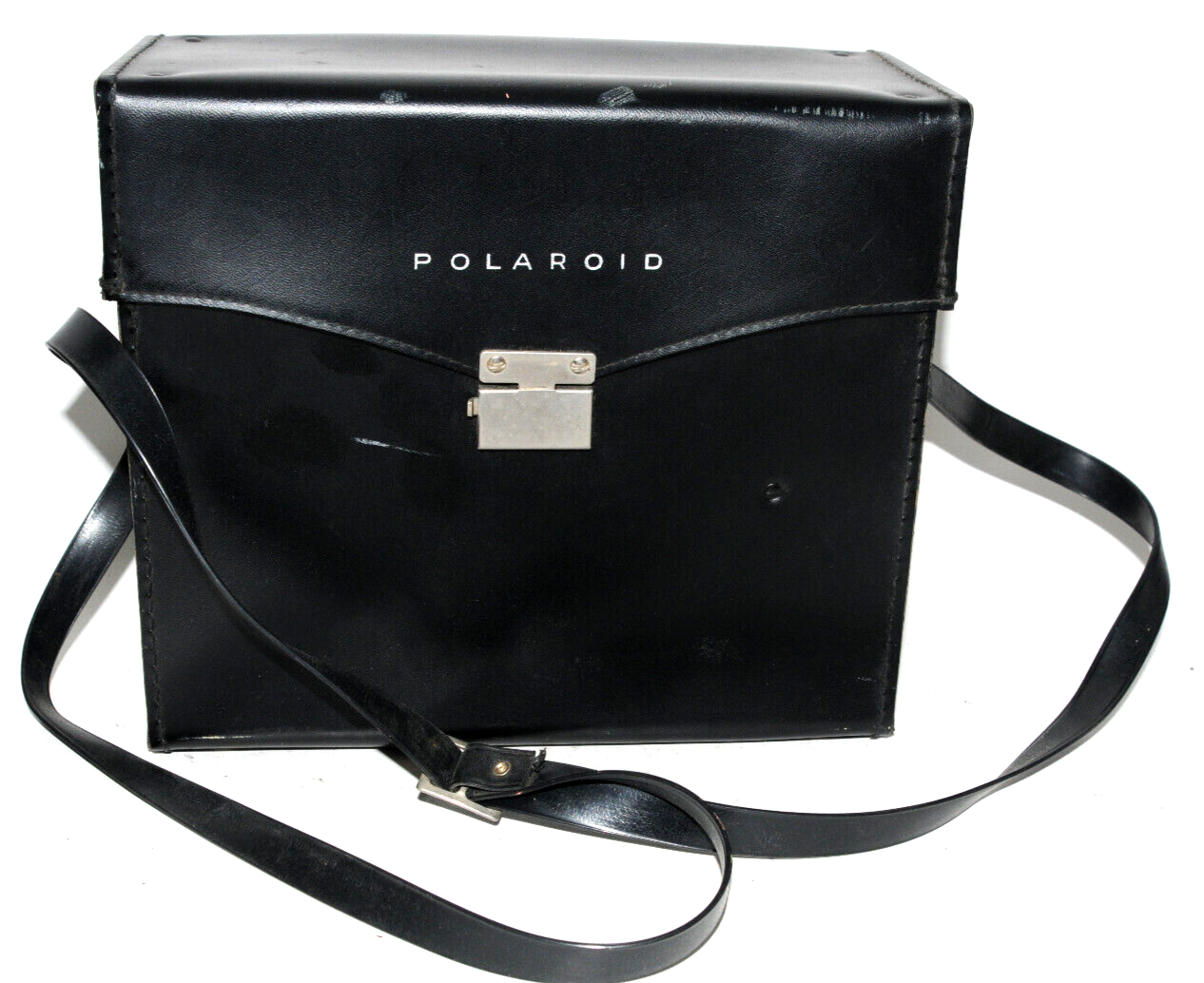 Polaroid Model 350 Land Camera W/Flash Attachment, Cold Clip and Case