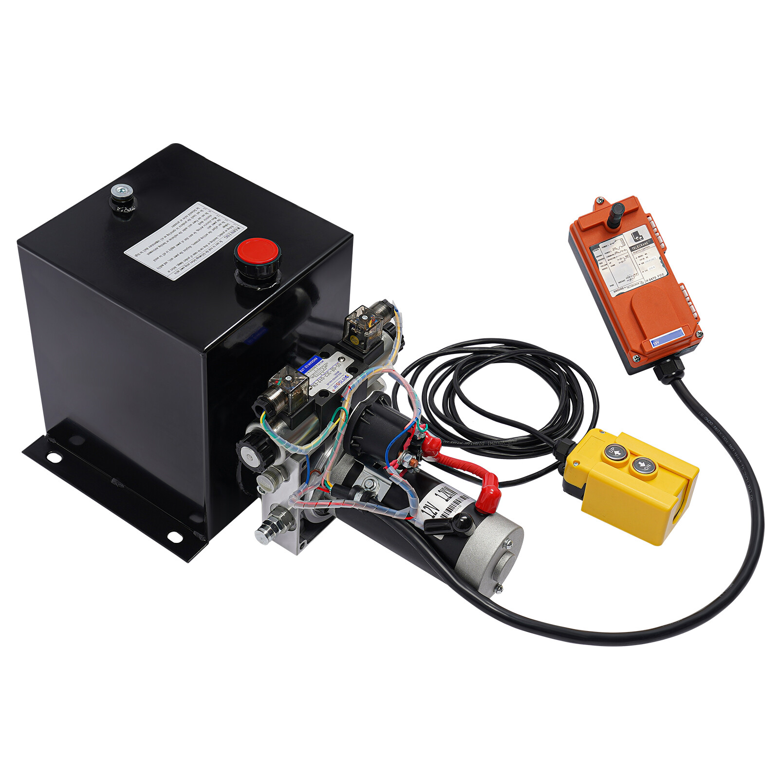 8QT Double Acting Hydraulic Pump with Wireless Remote Control - 12V DC
