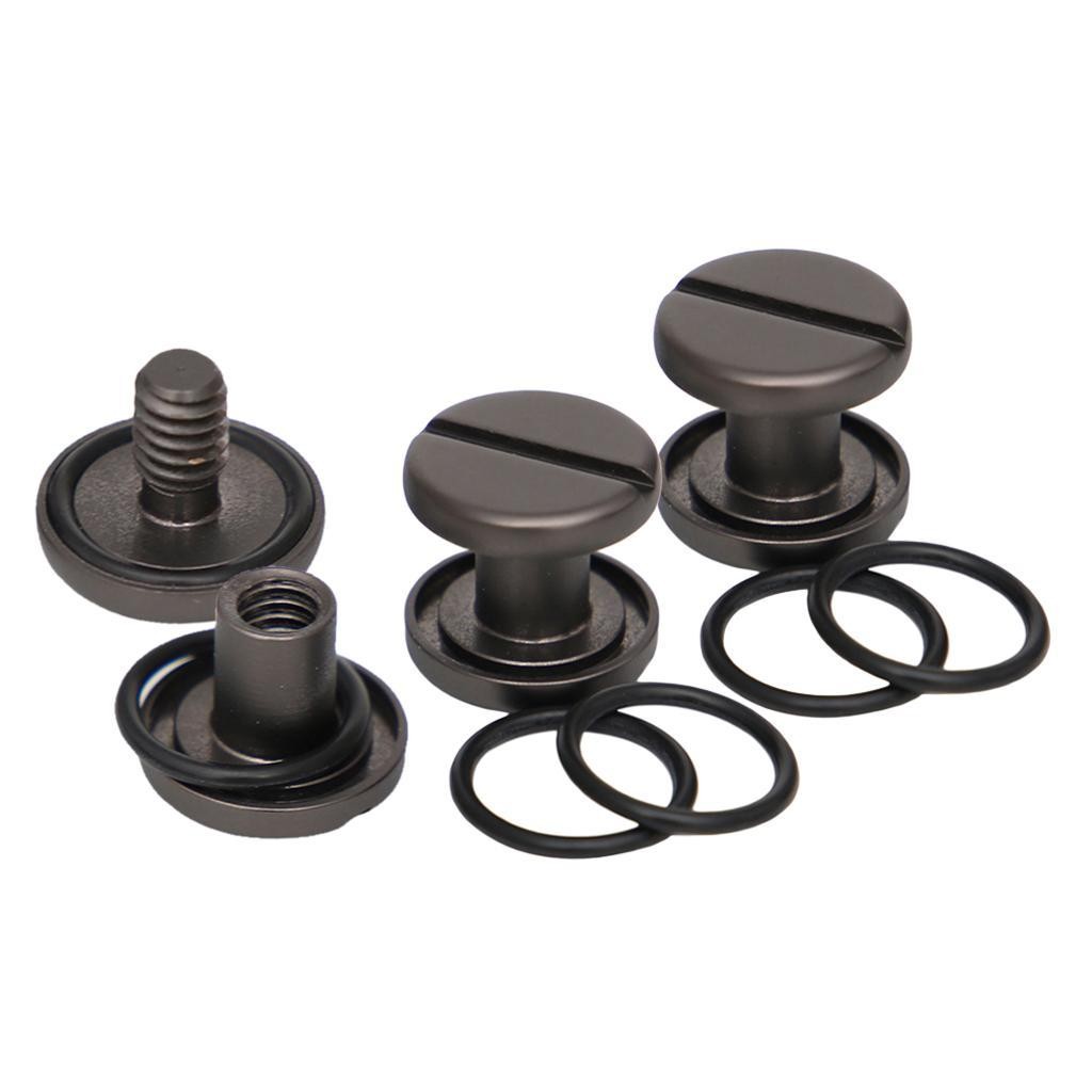 6Pcs Diving Back Plate Book Screw Tech Dive Backplate Assembly Bolts BCD