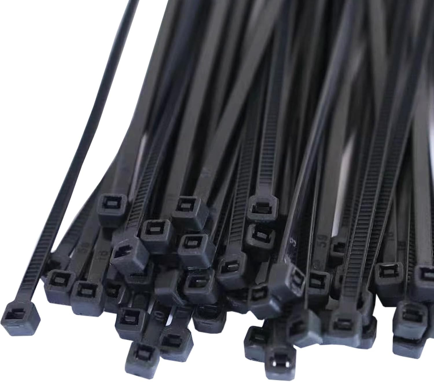 Cable Zip Ties, 250 Pack Black Assorted Sizes 12+10+8+6+4 Inch, Multi-Purpose Se