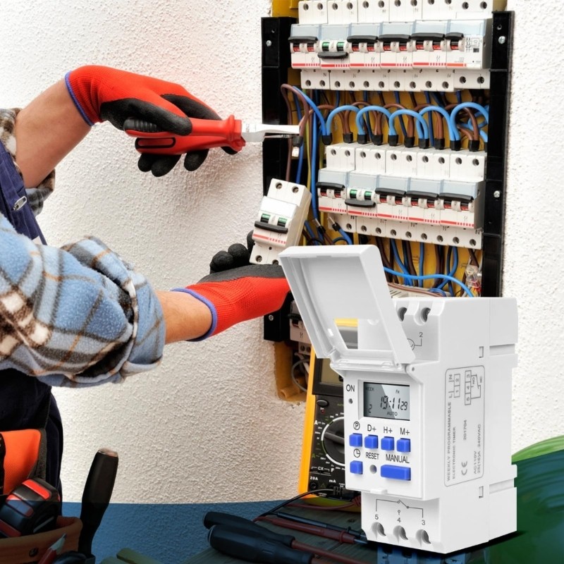 Programmable Digital Time Relays Time Control Switches Energy Saving Relays