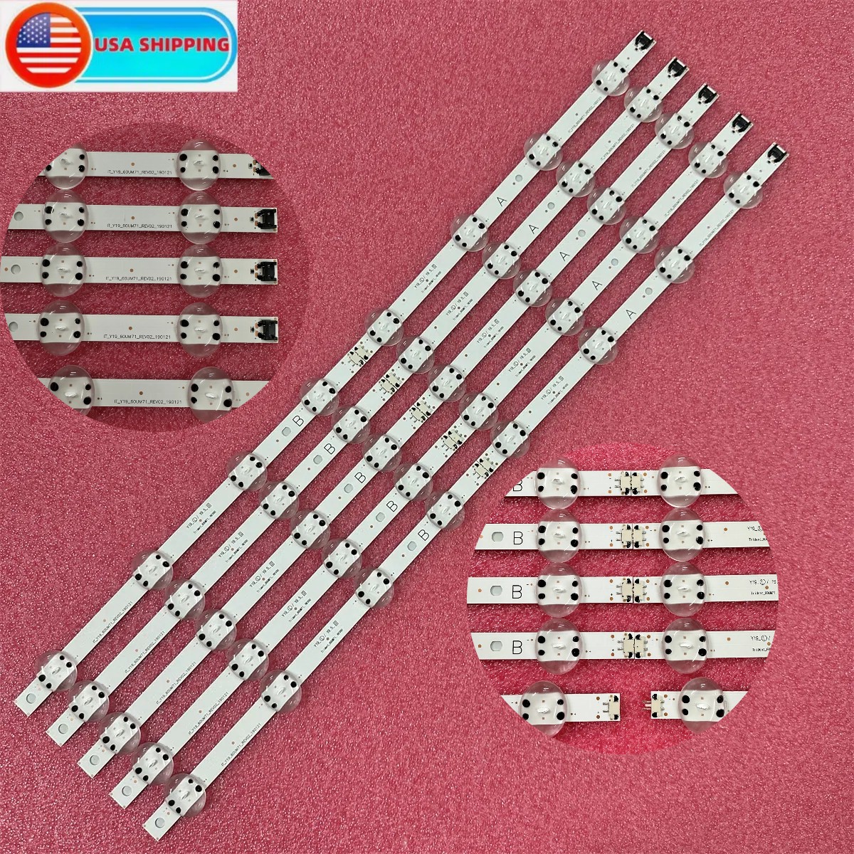 LED Backlight Strip For LG 60UM7100DUA 60UM6900PUA 60UN7000PUB 60UN7300PUA