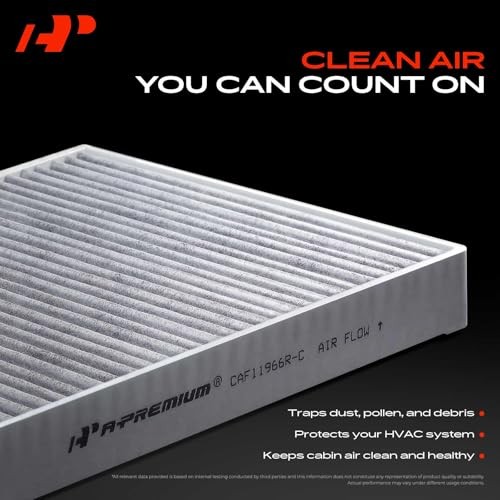 2-PC Cabin Air Filter with Activated Carbon Compatible with Jeep Models -