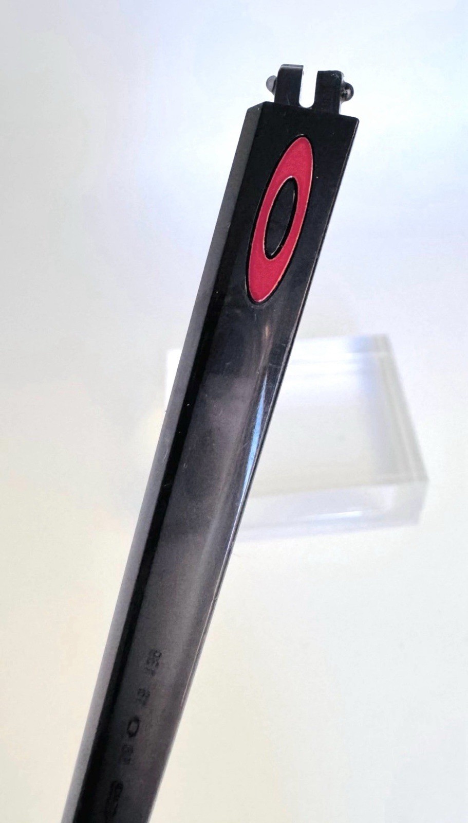 Oakley Sylas Black Ink Red Icon Eyeglass Left Temple Arm Replacement Part