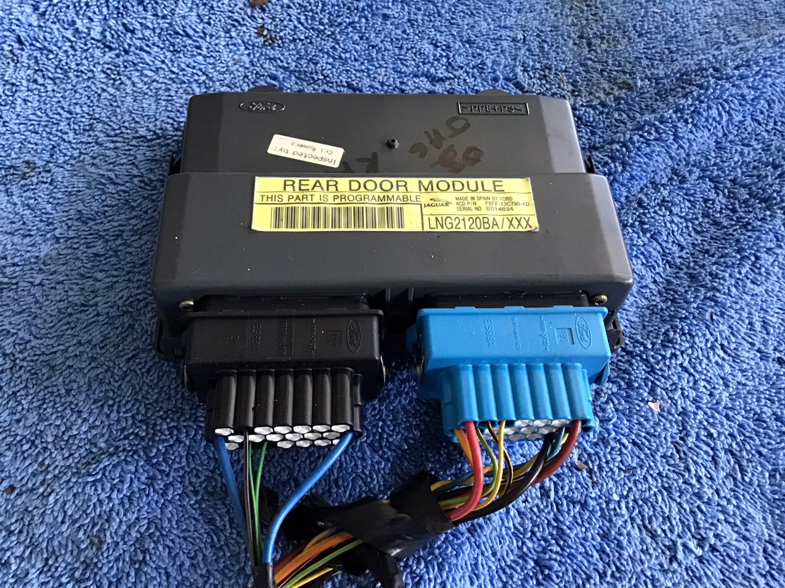 RIGHT REAR DOOR CONTROL MODULE 98 99 00 01 02 03 Jaguar XJ8 LNG2120BA