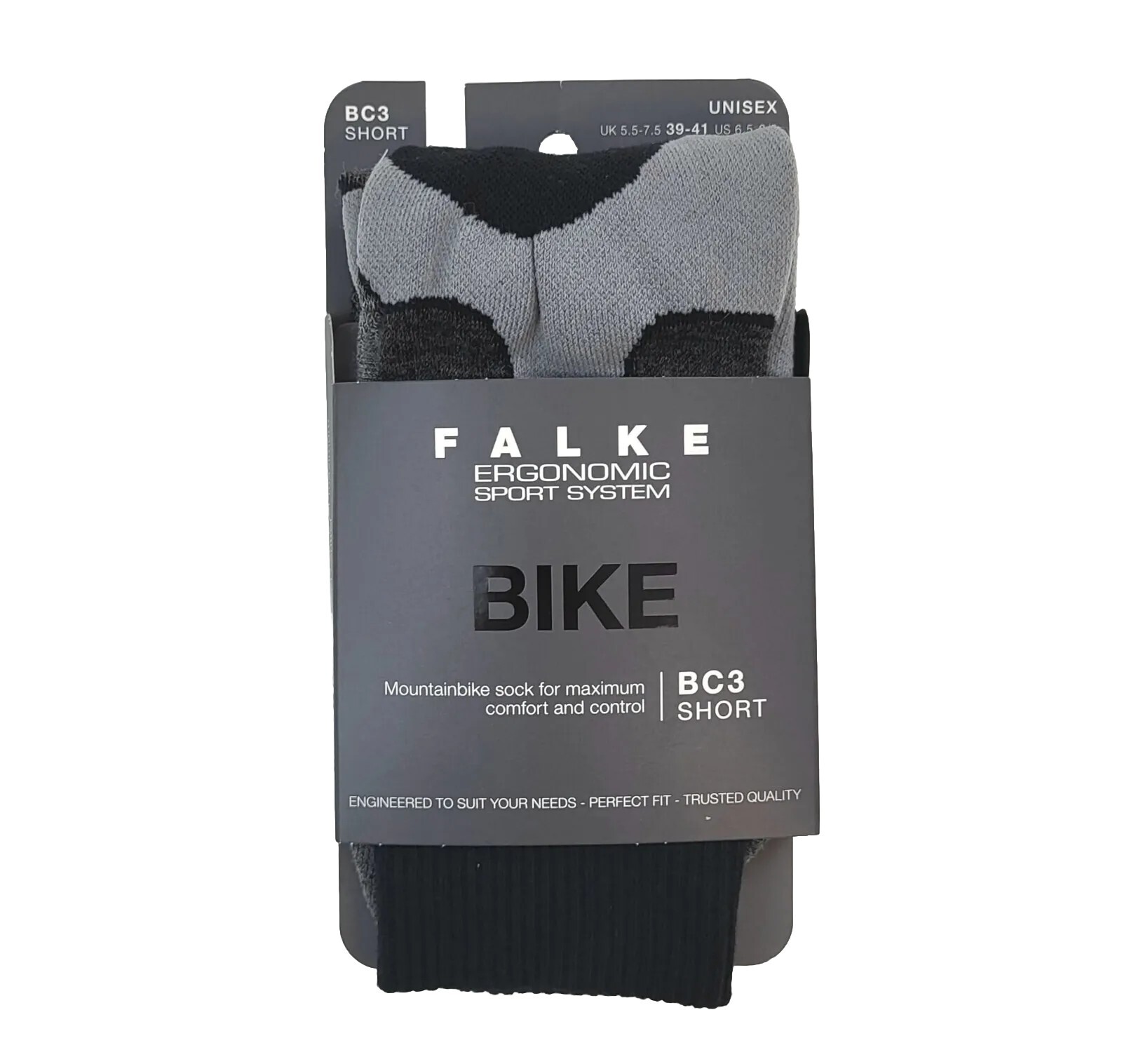 FALKE BC3 Short Mountain Bike Cycling Socks - Unisex 39-41 - Cross-Country MTB
