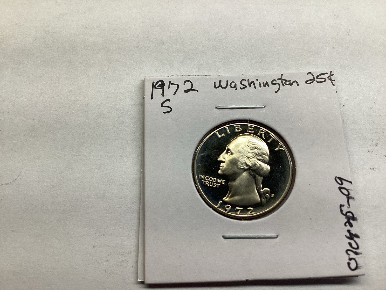 1972 S Washington Proof Quarter Deep Cameo Obverse from San Francisco 070425 09t