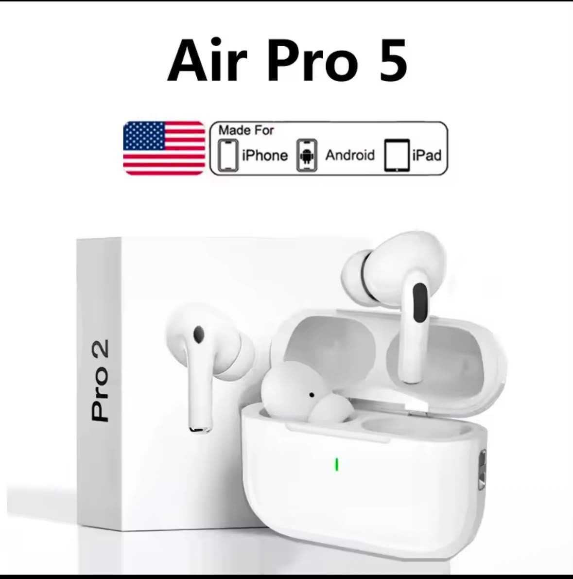 Air Pro True Wireless Bluetooth Earbuds HiFi Low Latency for iPhone Android