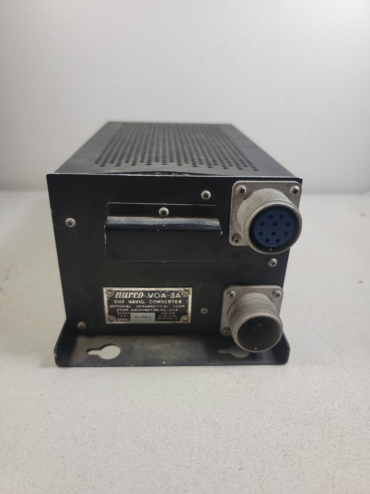 Vintage Narco VOA-3A VHF NAVIGATION CONVERTER untested