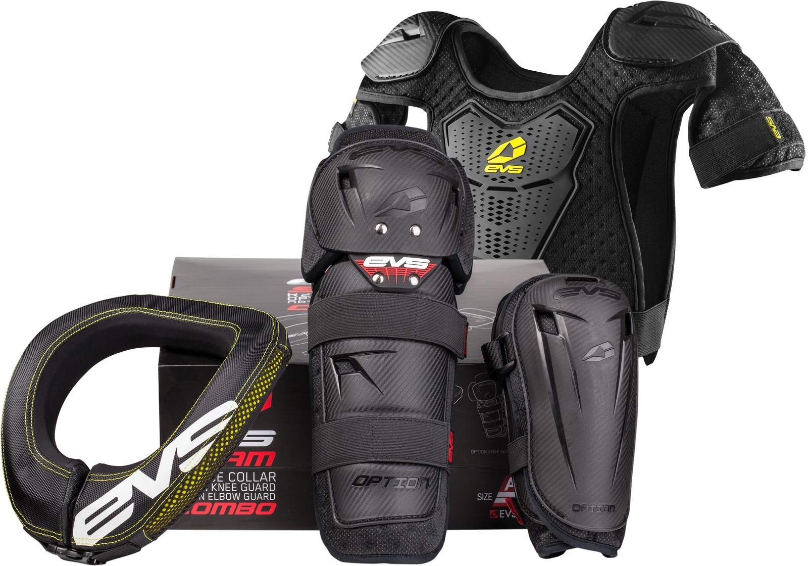 EVS SLM20-BK-M Slam Combo Plus Black Mini