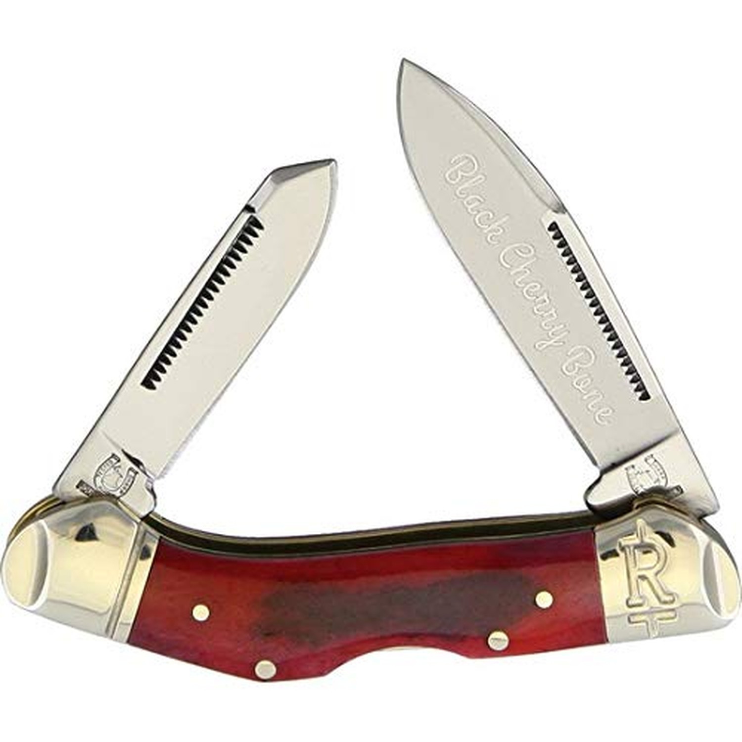 Rough Rider Lockback Black Cherry Bone RR1661