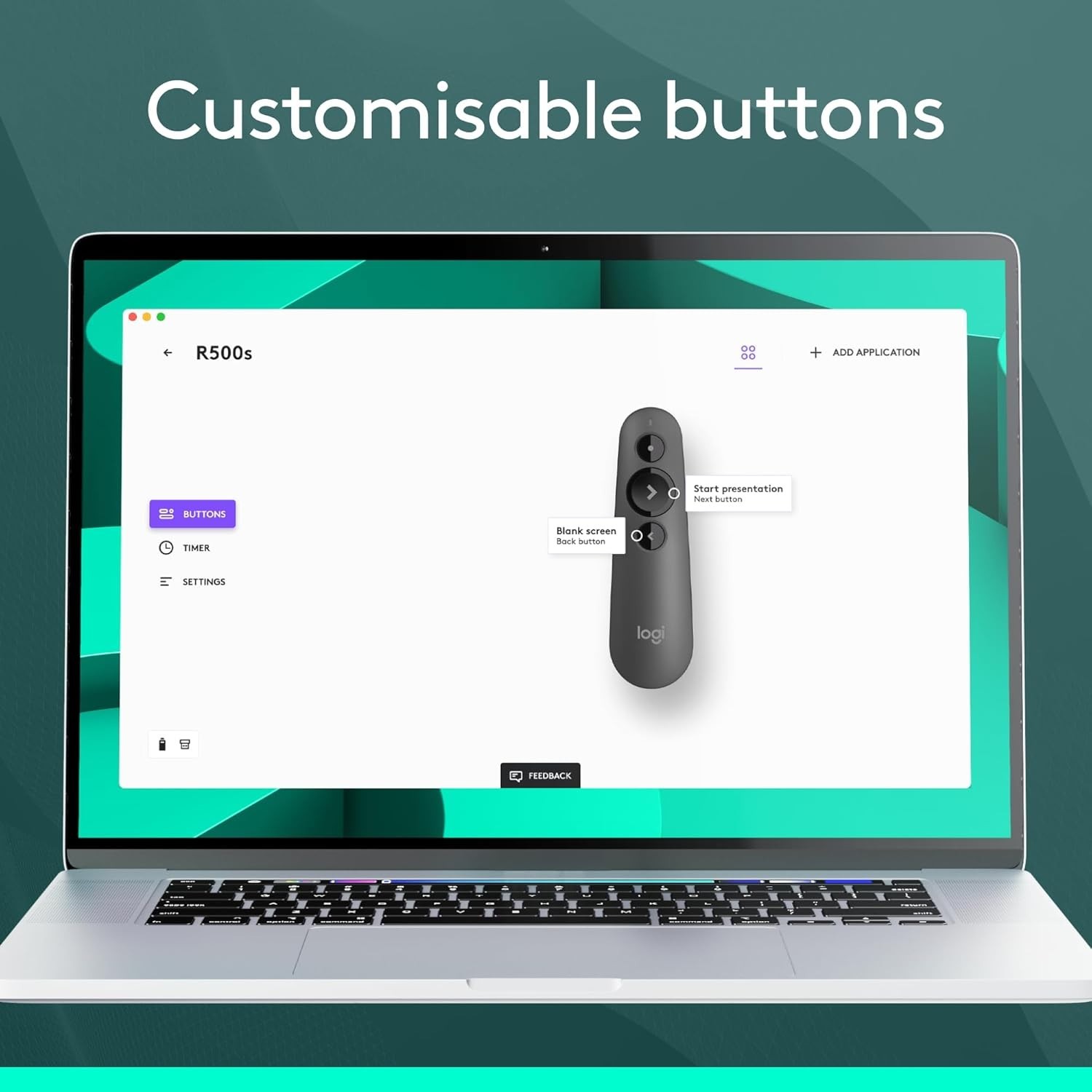 R500s Wireless Presenter with Laser Pointer=