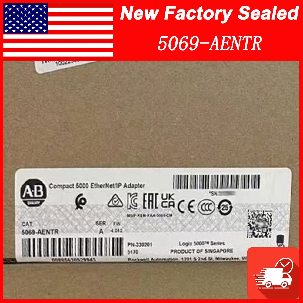 Newest Factory Sealed AB 5069-AENTR Compact 5000 EtherNet/IP Adapter 5069AENTR
