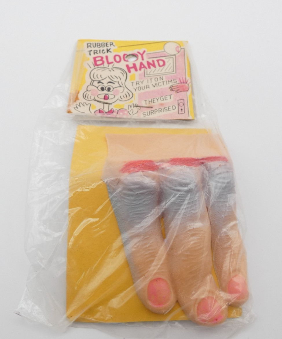 Bloody Hand Rubber Trick, Joke Gag Gift Japan Vintage