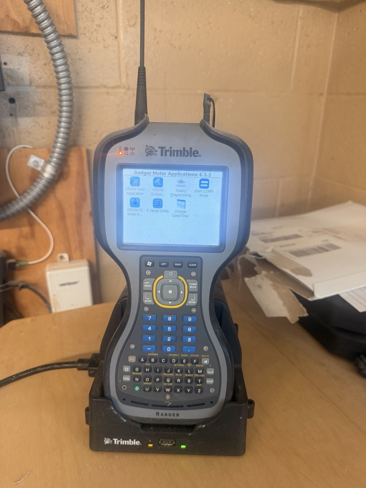Trimble Ranger Handheld Survey Data Collector Field Controller w/ Docking Cradle